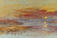 Sunset on Rouen-JMW Turner-Giclee Print