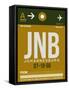 JNB Johannesburg Luggage Tag 1-NaxArt-Framed Stretched Canvas
