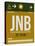 JNB Johannesburg Luggage Tag 1-NaxArt-Stretched Canvas