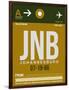 JNB Johannesburg Luggage Tag 1-NaxArt-Framed Art Print