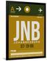 JNB Johannesburg Luggage Tag 1-NaxArt-Framed Art Print