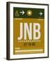 JNB Johannesburg Luggage Tag 1-NaxArt-Framed Art Print