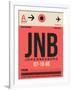 JNB Johannesburg Luggage Tag 2-NaxArt-Framed Art Print