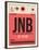 JNB Johannesburg Luggage Tag 2-NaxArt-Framed Art Print