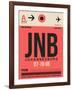 JNB Johannesburg Luggage Tag 2-NaxArt-Framed Art Print