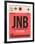 JNB Johannesburg Luggage Tag 2-NaxArt-Framed Art Print