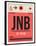 JNB Johannesburg Luggage Tag 2-NaxArt-Framed Art Print