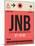 JNB Johannesburg Luggage Tag 2-NaxArt-Mounted Art Print
