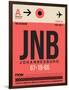 JNB Johannesburg Luggage Tag 2-NaxArt-Framed Art Print