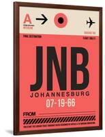 JNB Johannesburg Luggage Tag 2-NaxArt-Framed Art Print