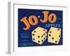 Jo Jo Apple Label - Wenatchee, WA-Lantern Press-Framed Art Print