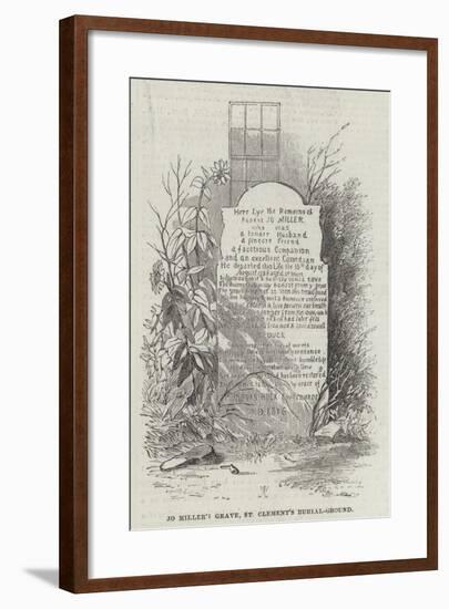 Jo Miller's Grave, St Clement's Burial-Ground-null-Framed Giclee Print