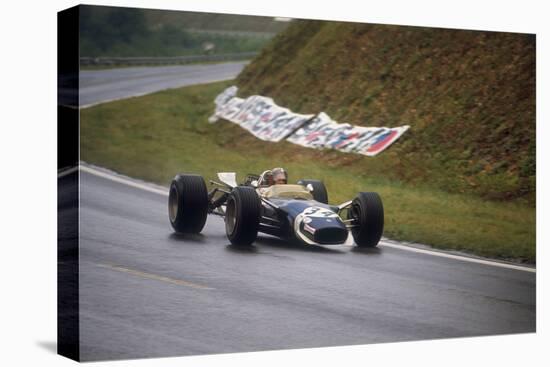 Jo Siffert's Lotus-Ford, French Grand Prix, Rouen, 1968-null-Stretched Canvas