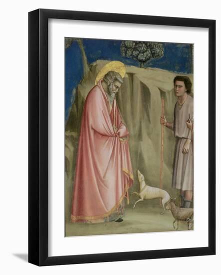 Joachim Among the Shepherds, C.1305 (Detail)-Giotto di Bondone-Framed Giclee Print