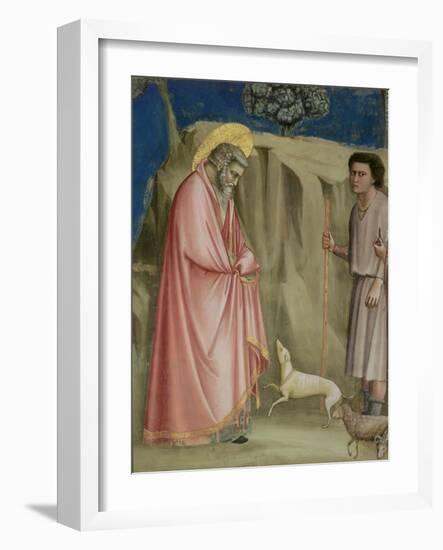 Joachim Among the Shepherds, C.1305 (Detail)-Giotto di Bondone-Framed Giclee Print