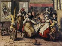 Kitchen Scene, with Jesus in the House of Martha and Mary in the background, 1569-Joachim Beuckelaer or Bueckelaer-Giclee Print