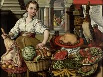 Cook with chicken (1574)-Joachim Bueckelaer-Giclee Print