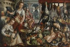 Kitchen Scene, with Jesus in the House of Martha and Mary-Joachim Bueckelaer-Art Print