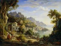 Italian Landscape, 1845-Joachim Faber-Stretched Canvas