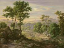 View from the Sabine Hills over Tivoli in Campania with the Gorge of the Anio on the Right-Joachim Faber-Giclee Print