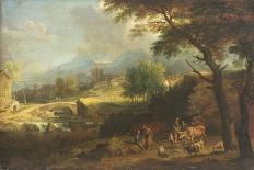 Shepherds in a Landscape-Joachim Franz Beich-Framed Giclee Print