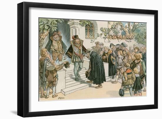 Joachim Friedrich Opening the Joachimsthalsches Gymnasium in 1607-Carl Rohling-Framed Giclee Print