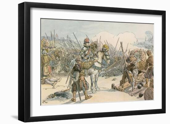 Joachim II Leading Battle in the Turkish Wars in 1542-Carl Rohling-Framed Giclee Print