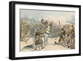 Joachim II Leading Battle in the Turkish Wars in 1542-Carl Rohling-Framed Giclee Print