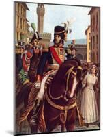 Joachim Murat Entering Florence, 19 January 1801-Tancredi Scarpelli-Mounted Giclee Print