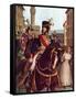 Joachim Murat Entering Florence, 19 January 1801-Tancredi Scarpelli-Framed Stretched Canvas