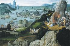 Santa Caterina and Miracle of Wheel-Joachim Patinier-Stretched Canvas