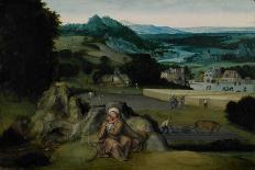 St. Jerome in a Rocky Landscape, c.1515-Joachim Patenier or Patinir-Giclee Print