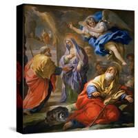 Joachim Receiving the Promise, and Meeting of Saints Joachim and Anne at the Golden Gate-null-Stretched Canvas