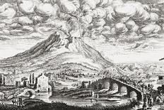 Mount Vesuvius volcano erupts, December 16, 1631-Joachim von Sandrart-Giclee Print