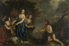 Virgin Mary with Child and John the Baptist as a Little Boy-Joachim Von Sandrart-Giclee Print