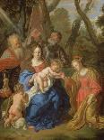 The Mystic Marriage of St. Catherine, with St. Leopold and St. William, 1647-Joachim Von Sandrart-Giclee Print