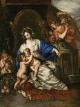 Virgin Mary with Child and John the Baptist as a Little Boy-Joachim Von Sandrart-Giclee Print