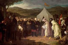 Religious Procession in Seville, 1853-Joachin Dominguez Becquer-Framed Stretched Canvas