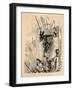 'Joan at the walls of Paris',-John Leech-Framed Giclee Print