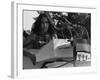 Joan Baez Singing at the 1963 Civil Rights March on Washington-null-Framed Photo