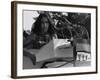 Joan Baez Singing at the 1963 Civil Rights March on Washington-null-Framed Photo