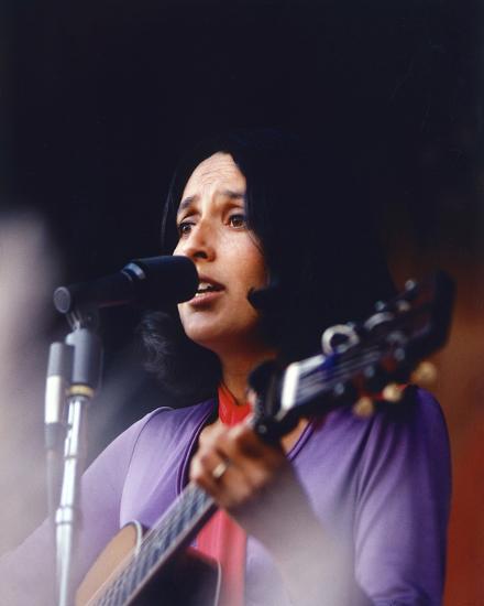 Joan Baez performing