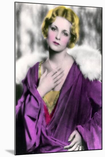 Joan Bennett (1910-199). American Actress, 20th Century-null-Mounted Giclee Print