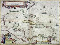 Caribbean and Central America: from the Atlas "Toonneel Des Aer Drycx", Vol II, Published, 1650-Joan Blaeu-Giclee Print