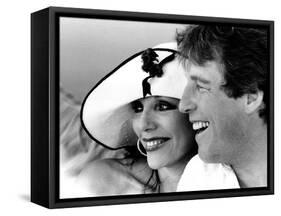 Joan Collins and Bill Wiggins-Associated Newspapers-Framed Stretched Canvas
