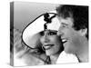 Joan Collins and Bill Wiggins-Associated Newspapers-Stretched Canvas
