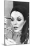 Joan Collins Applying Makeup-Associated Newspapers-Mounted Photo