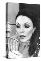 Joan Collins Applying Makeup-Associated Newspapers-Stretched Canvas