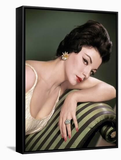 Joan Collins, British actress born May 23rd, 1933, here 1958 (photo)-null-Framed Stretched Canvas