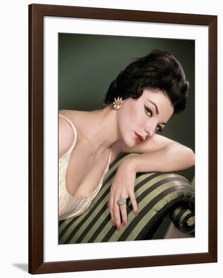 Joan Collins, British actress born May 23rd, 1933, here 1958 (photo)-null-Framed Photo